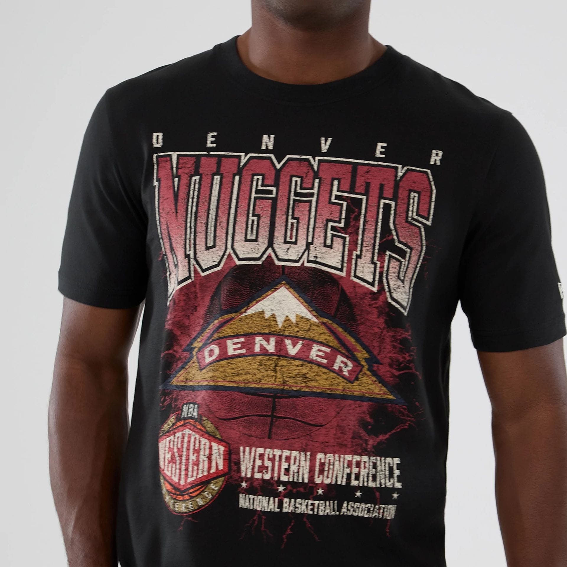 Denver Nuggets NBA Hardwood Classic Black T-Shirt-kentox