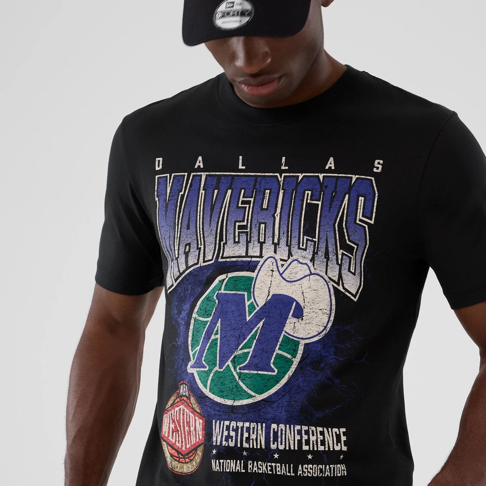 Dallas Mavericks NBA Hardwood Classic Black T-Shirt-kentox