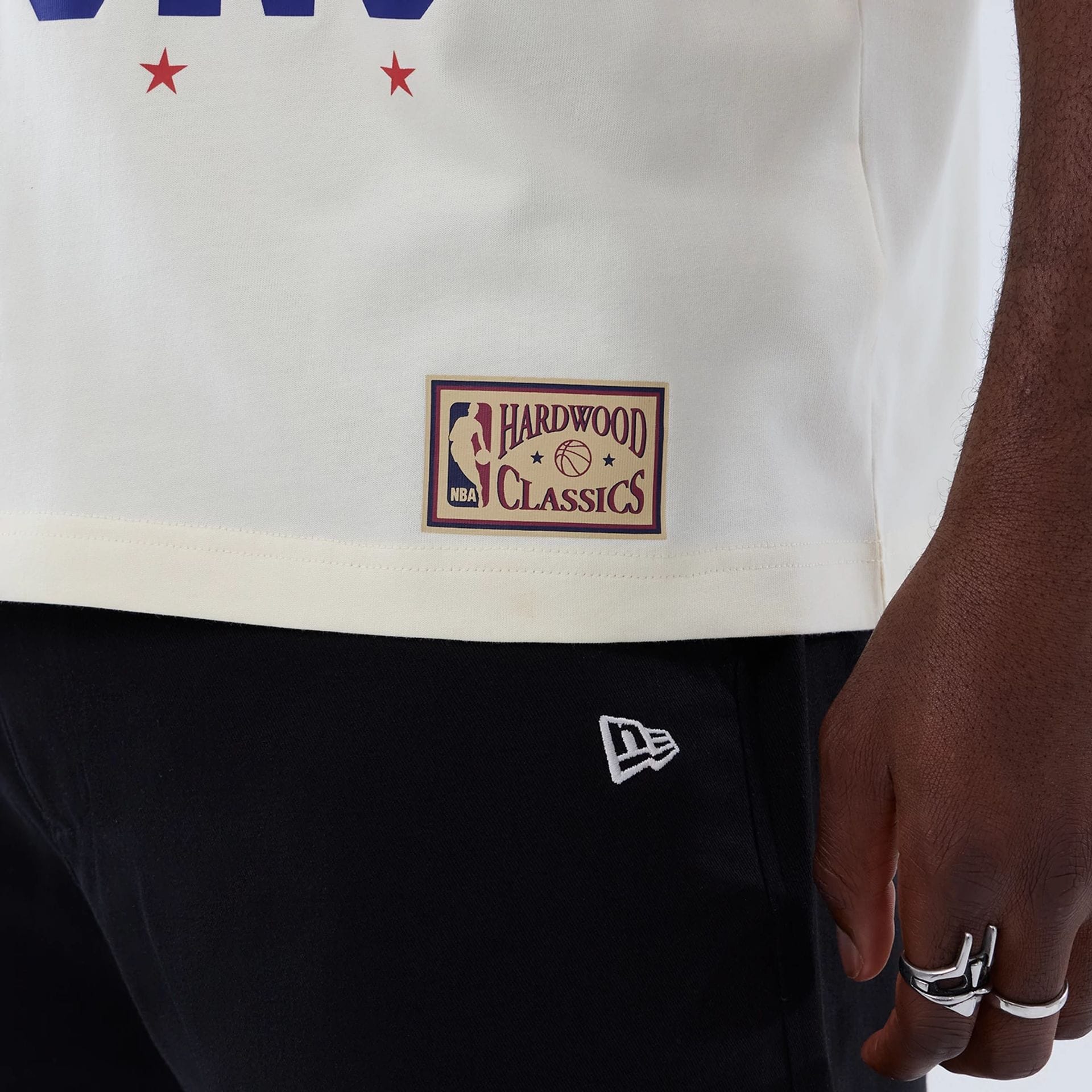 Detroit Pistons NBA Hardwood Classic Cream T-Shirt-kentox