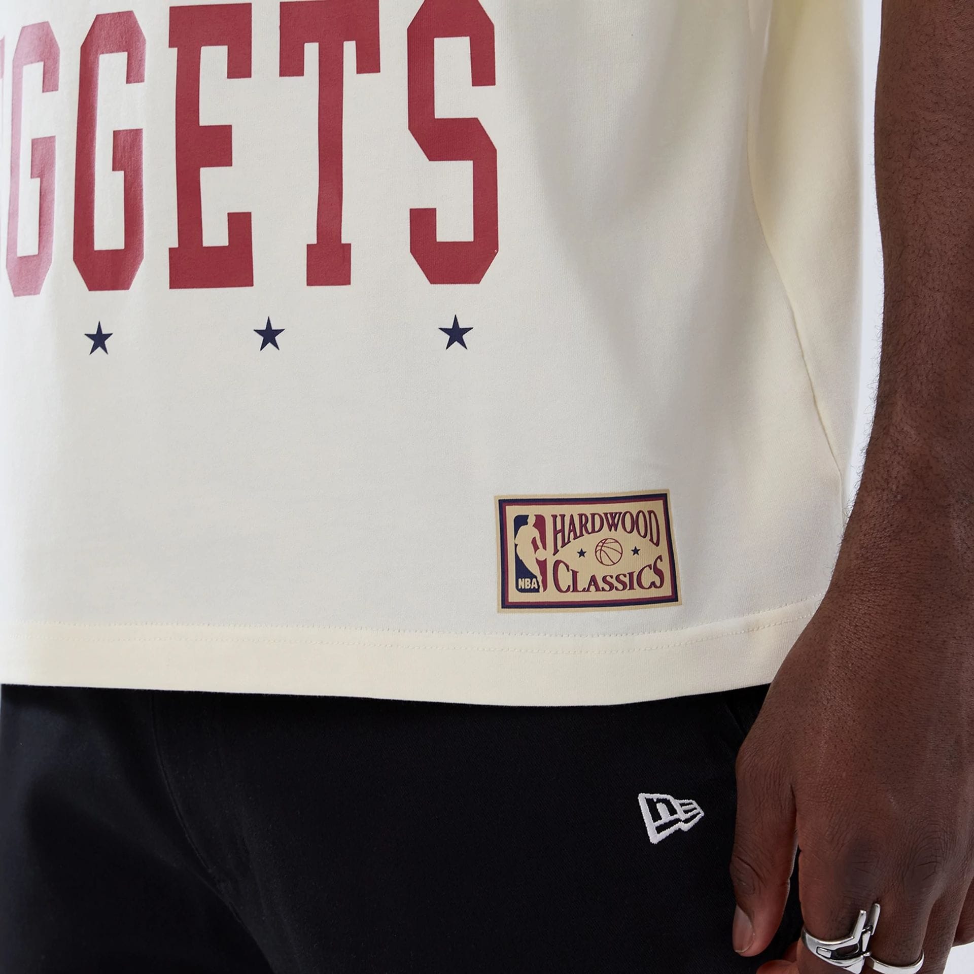 Denver Nuggets NBA Hardwood Classic Cream T-Shirt-kentox