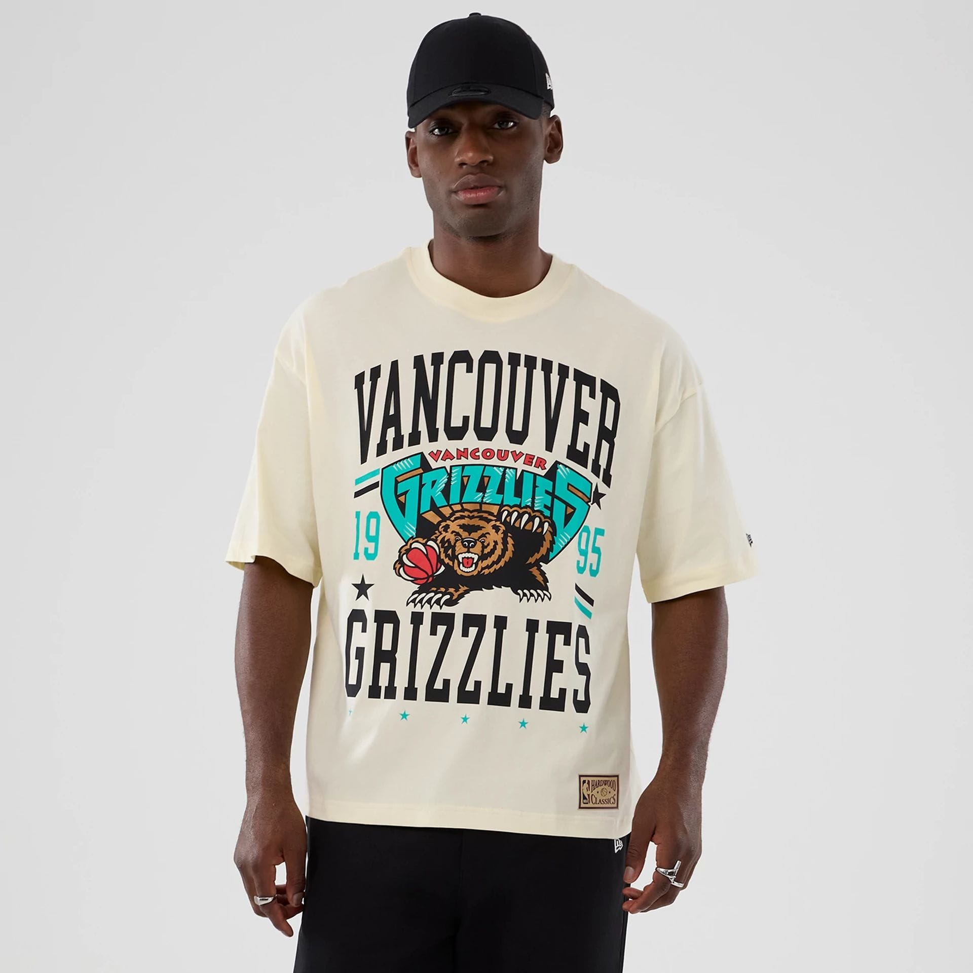 Vancouver Grizzlies NBA Hardwood Classic Cream T-Shirt-kentox