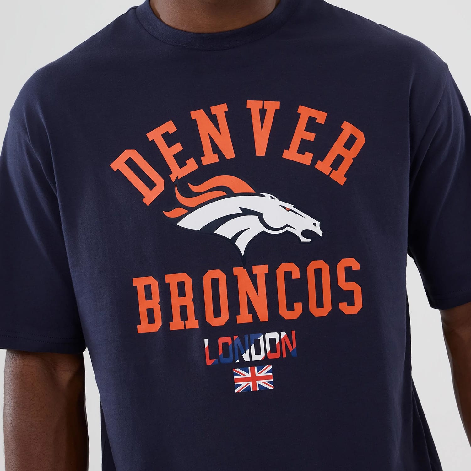 Denver Broncos NFL International Series Games 2025 Navy Oversized T-Shirt-kentox