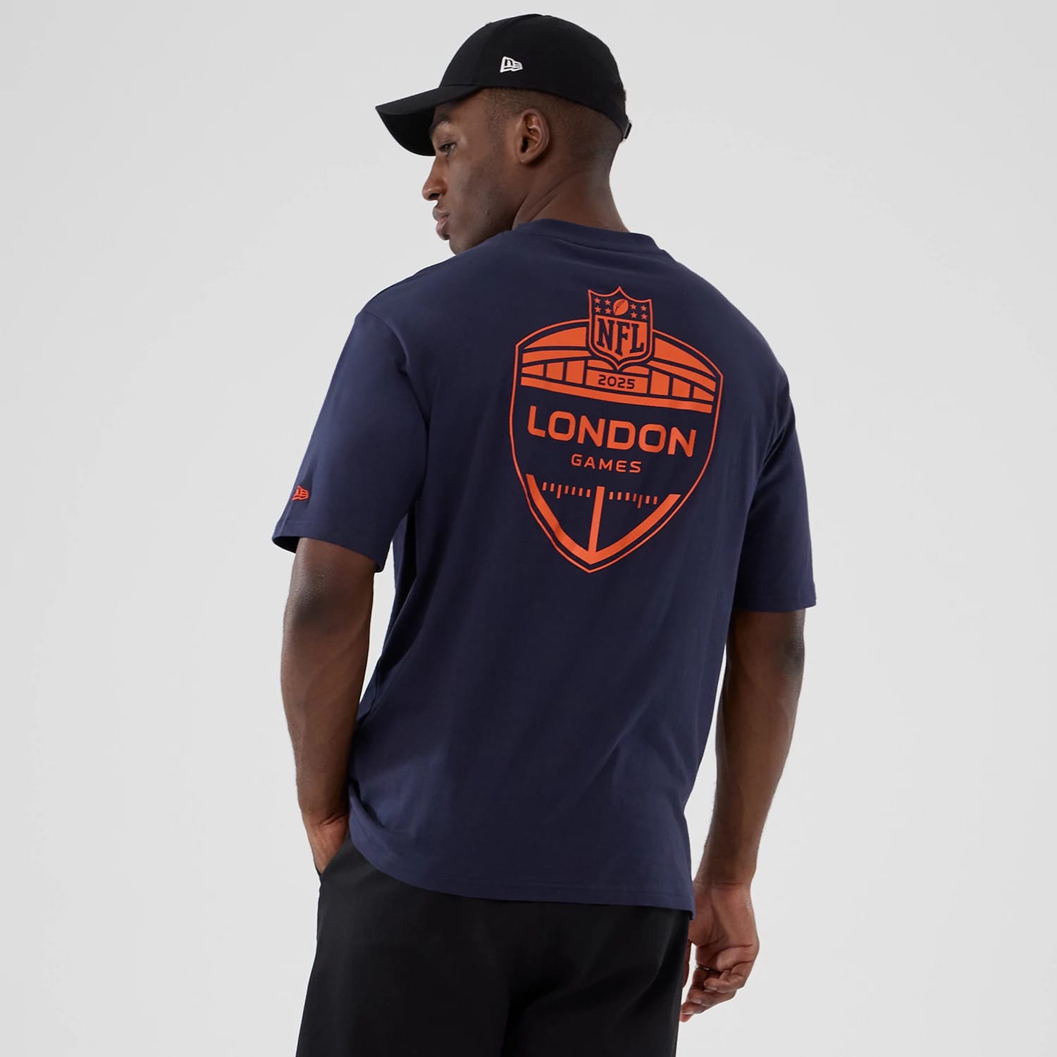 Denver Broncos NFL International Series Games 2025 Navy Oversized T-Shirt-kentox