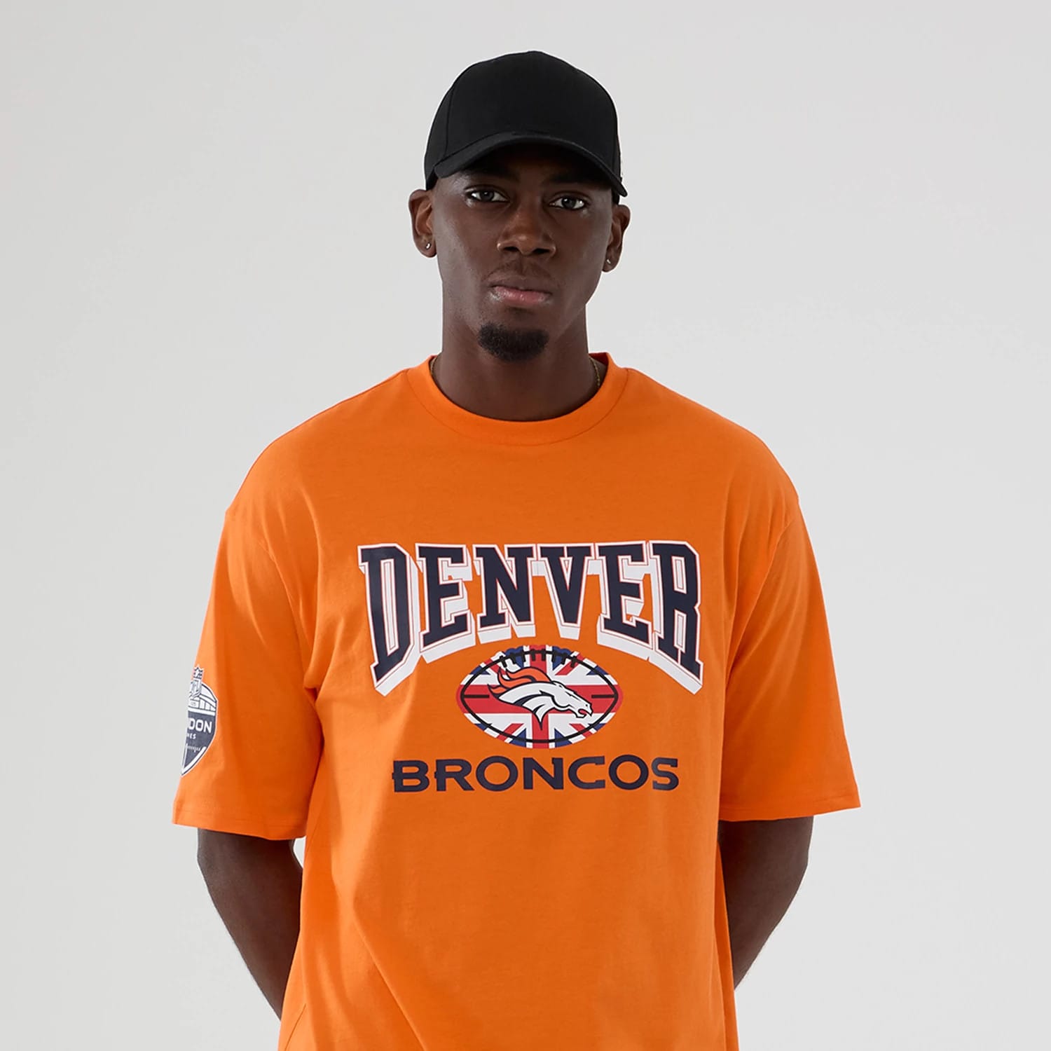 Denver Broncos NFL International Series Games 2025 Orange Oversized T-Shirt-kentox