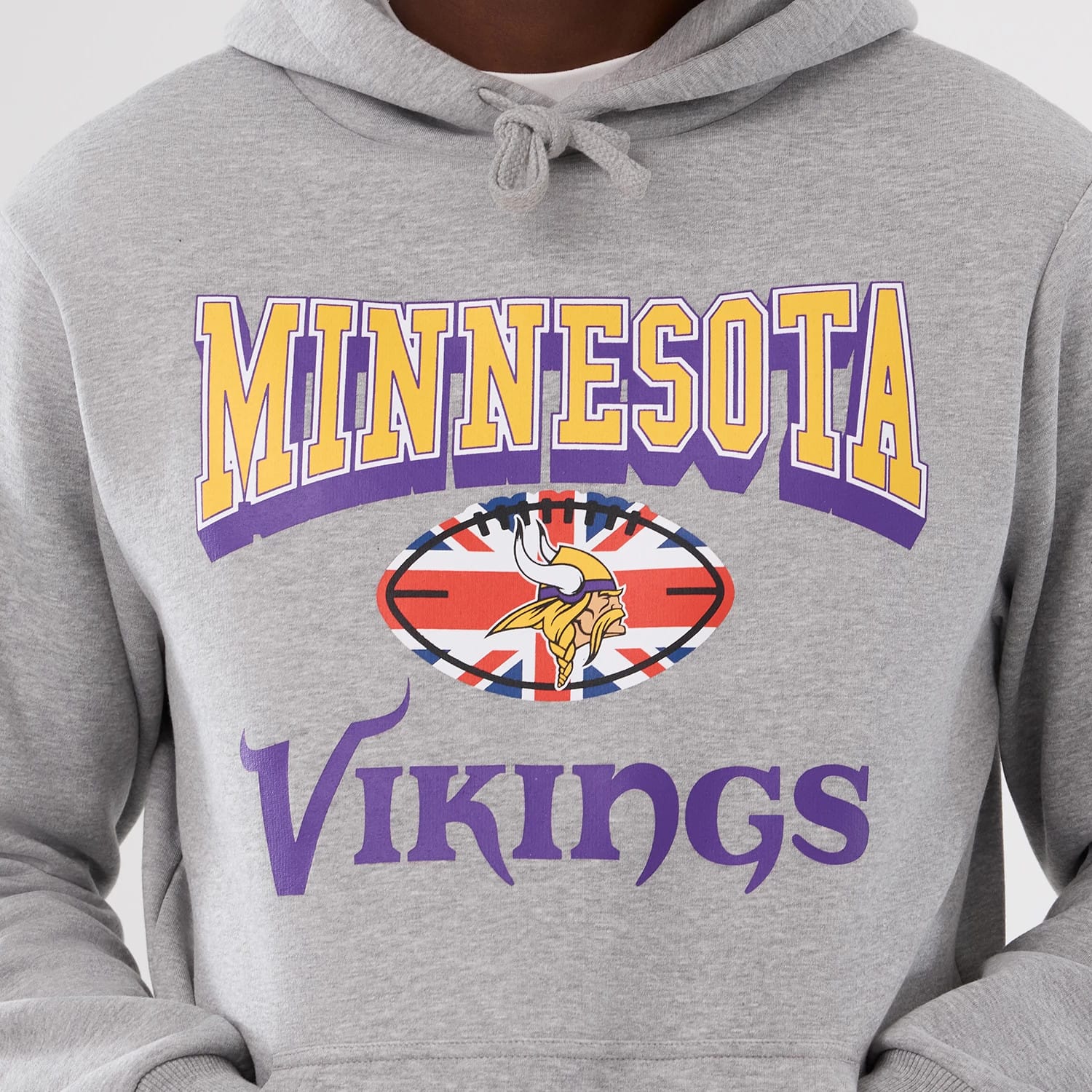Minnesota Vikings NFL International Series Games 2025 Grey Pullover Hoodie-kentox