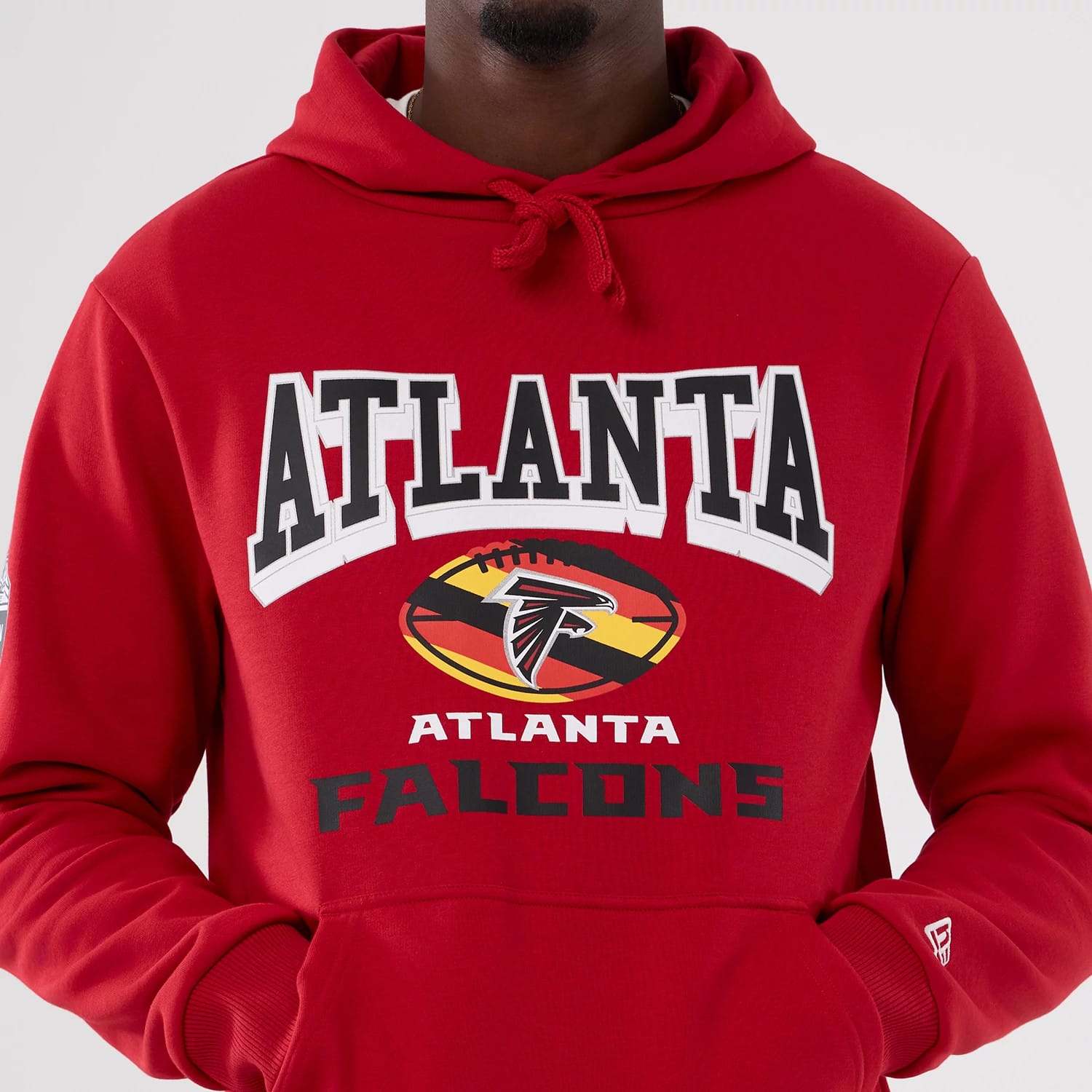 Atlanta Falcons NFL International Series Games 2025 Red Pullover Hoodie-kentox