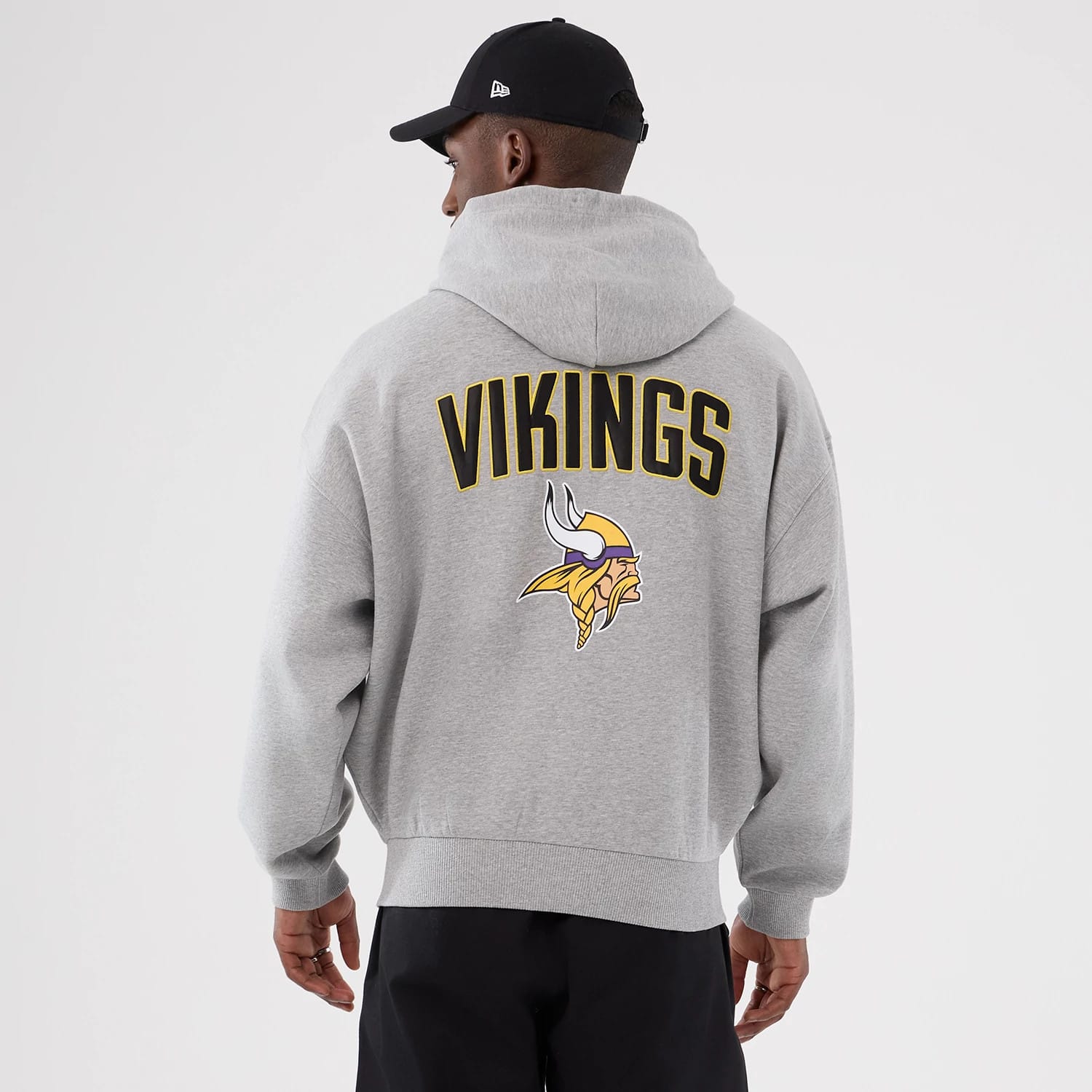 Minnesota Vikings NFL International Series Games 2025 Grey Premium Pullover Hoodie-kentox
