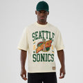 Seattle Supersonics NBA Hardwood Classic Cream T-Shirt-kentox