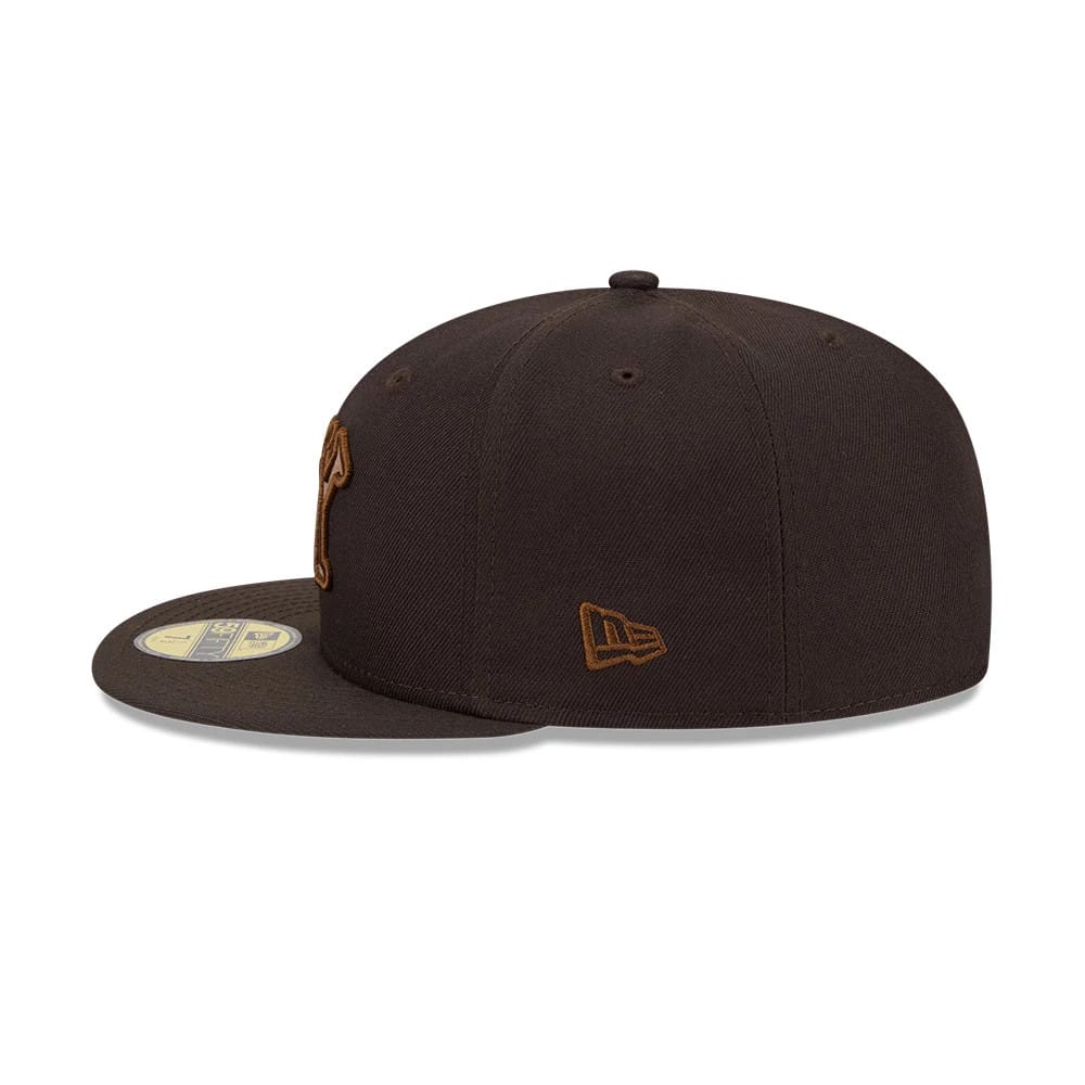 New York Black Yankees MLB Negro League Dark Brown 59FIFTY Fitted Cap-kentox