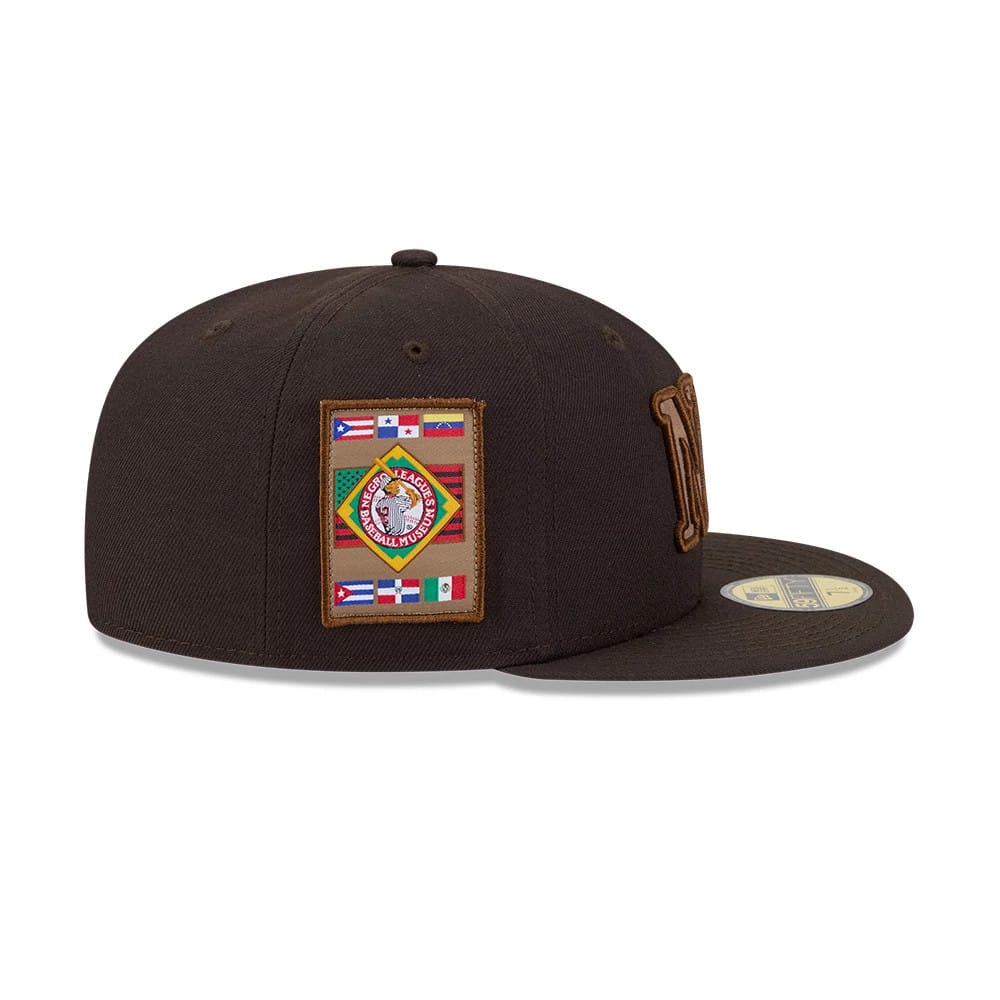New York Black Yankees MLB Negro League Dark Brown 59FIFTY Fitted Cap-kentox