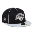 LA Kings NHL Felt Logo Black Retro Crown 59FIFTY Fitted Cap-kentox