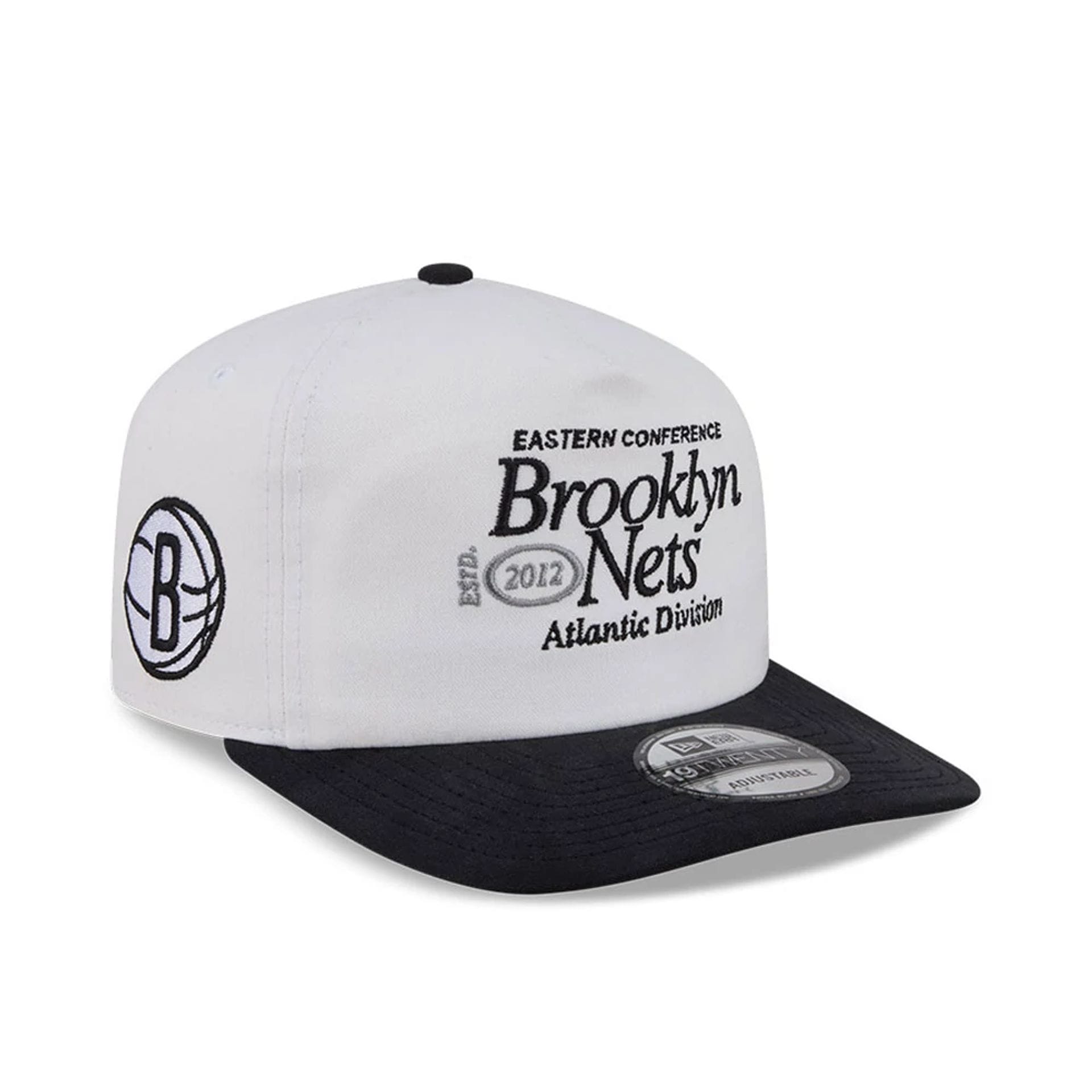 Brooklyn Nets NBA Conference White 19TWENTY Adjustable Cap-kentox