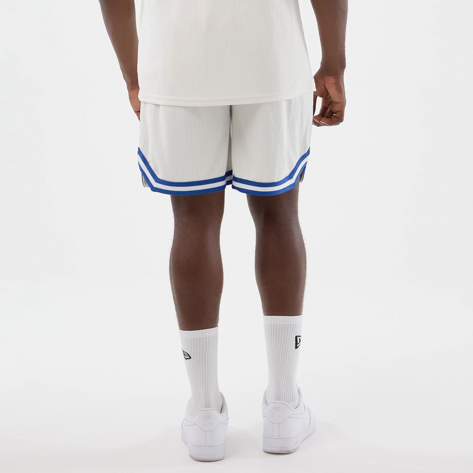 LA Dodgers MLB Arch Open White Oversized Shorts-kentox