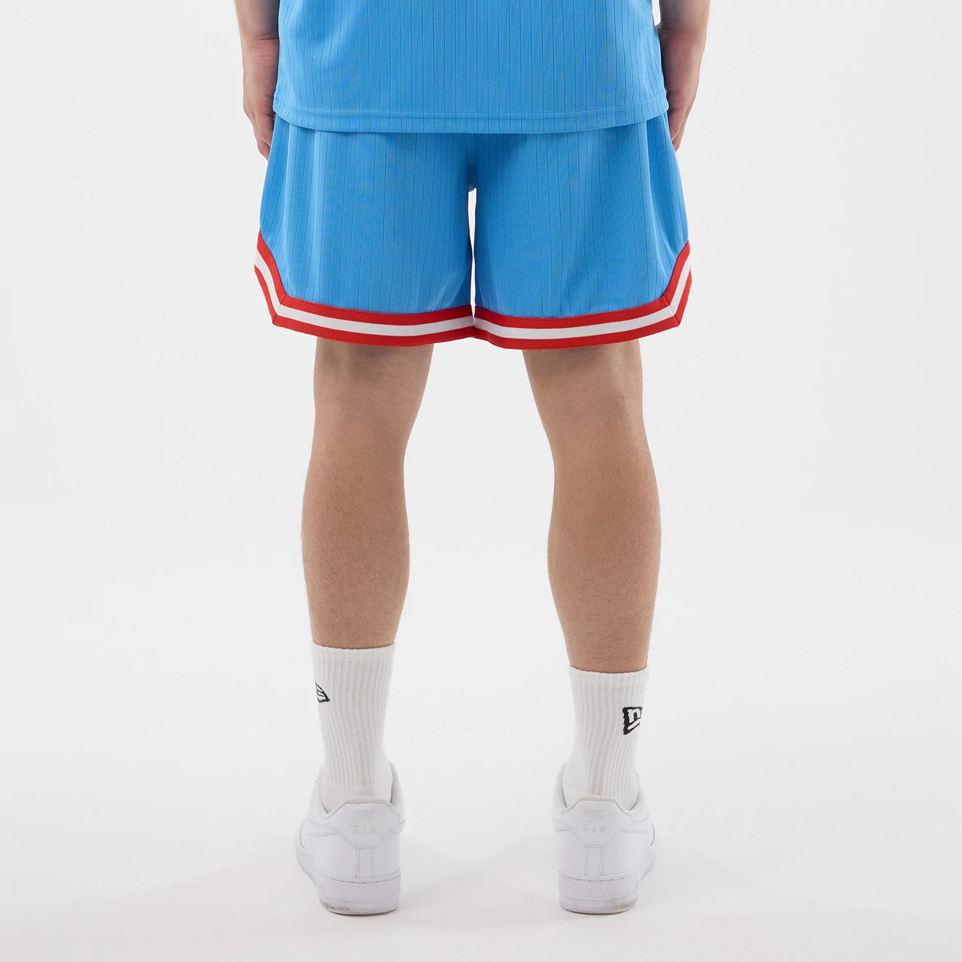 New York Yankees MLB Arch Pastel Blue Oversized Shorts-kentox