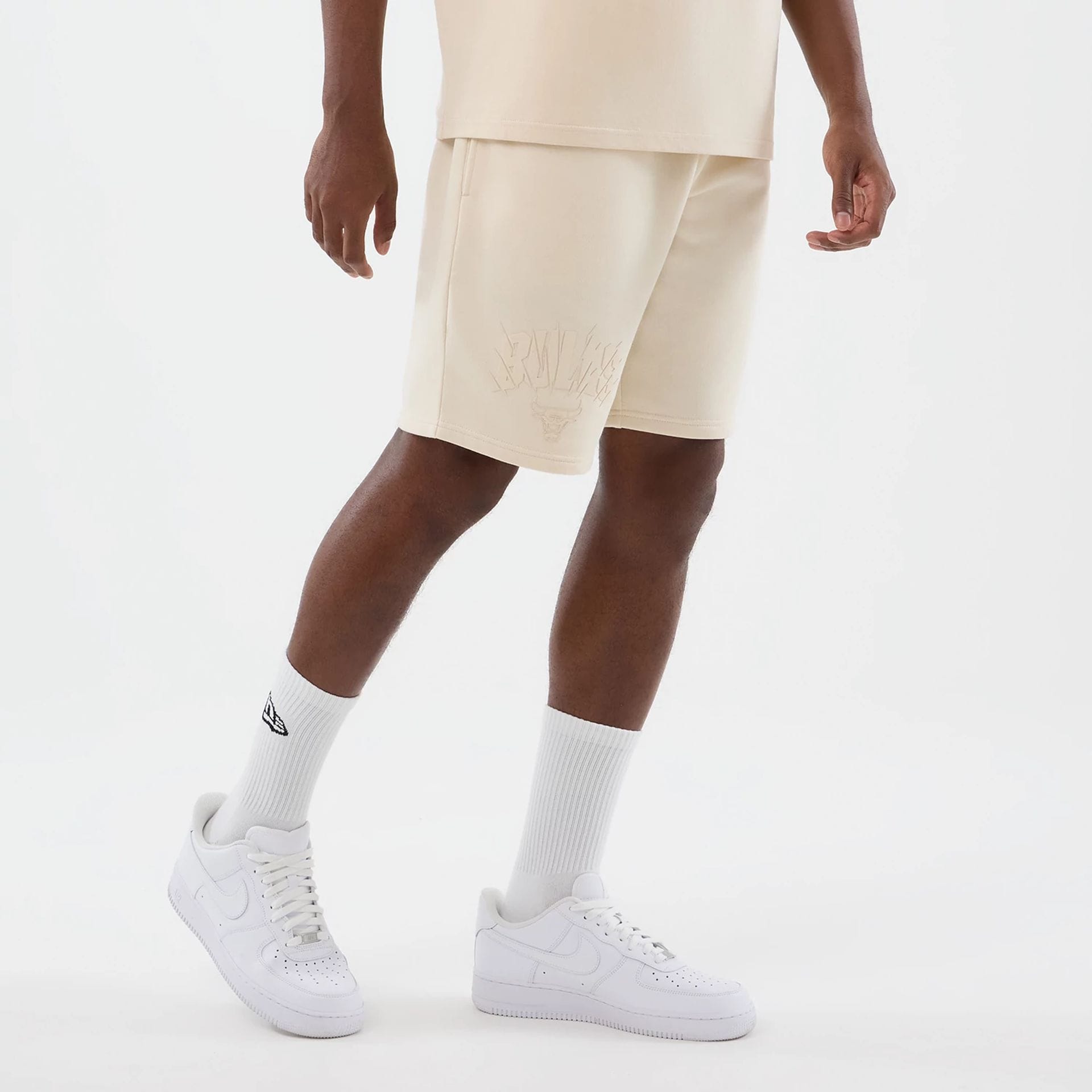 Chicago Bulls NBA Core Plus Light Beige Shorts-kentox