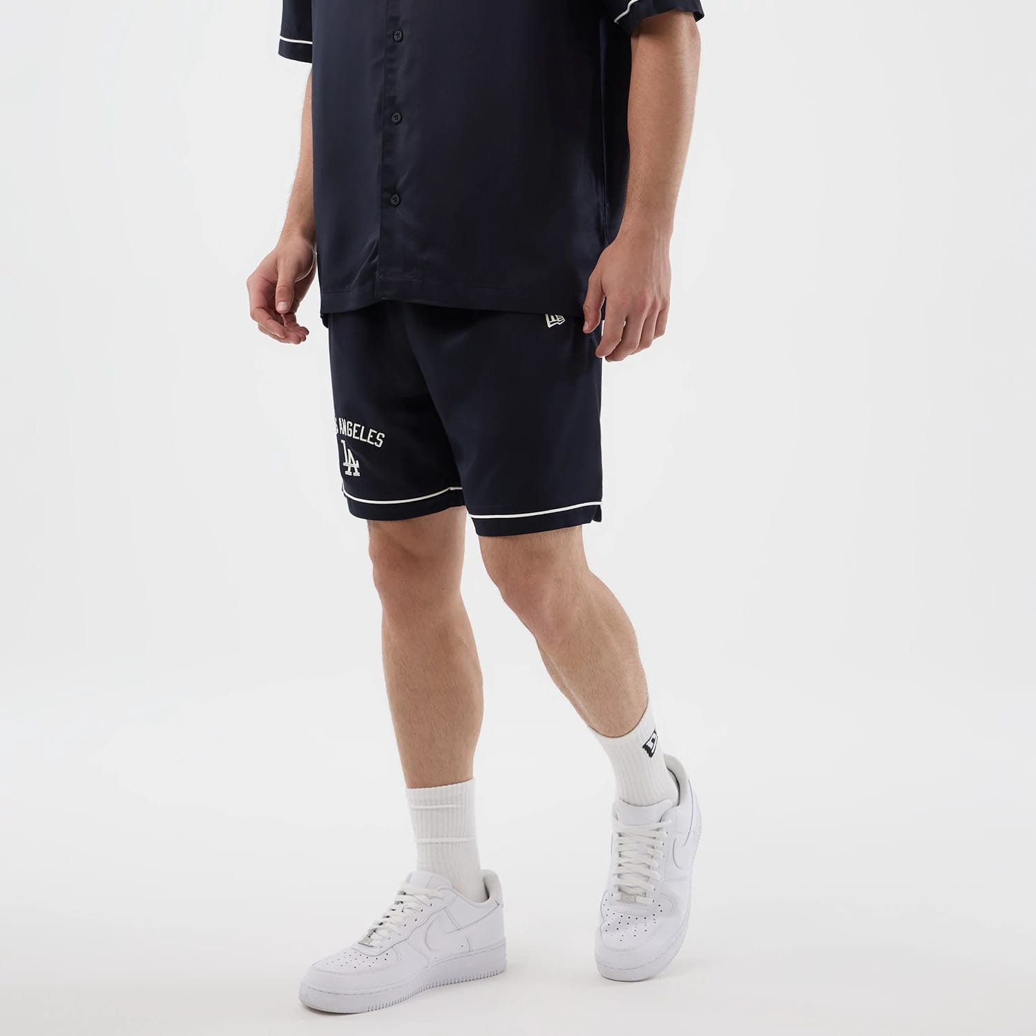 LA Dodgers MLB Woven Navy Shorts-kentox