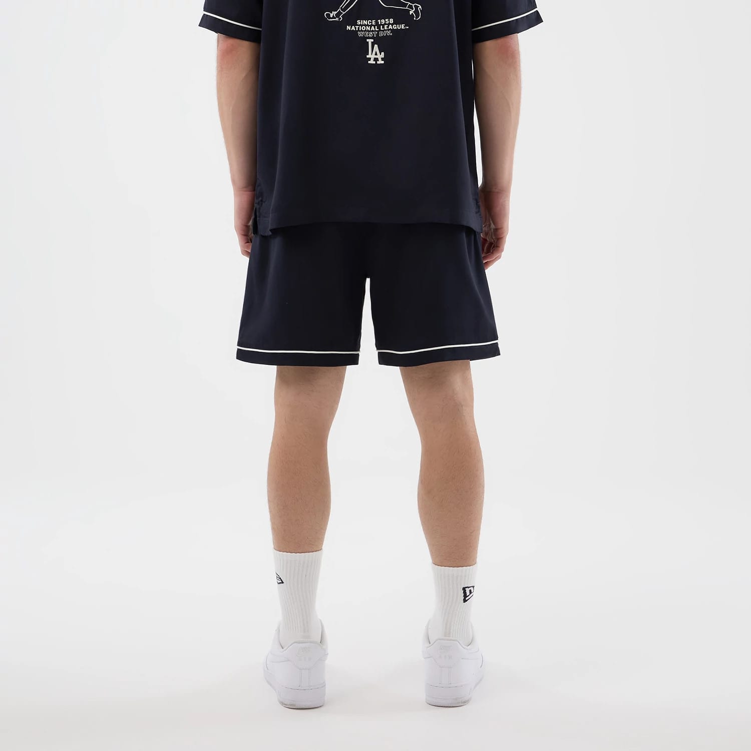 LA Dodgers MLB Woven Navy Shorts-kentox