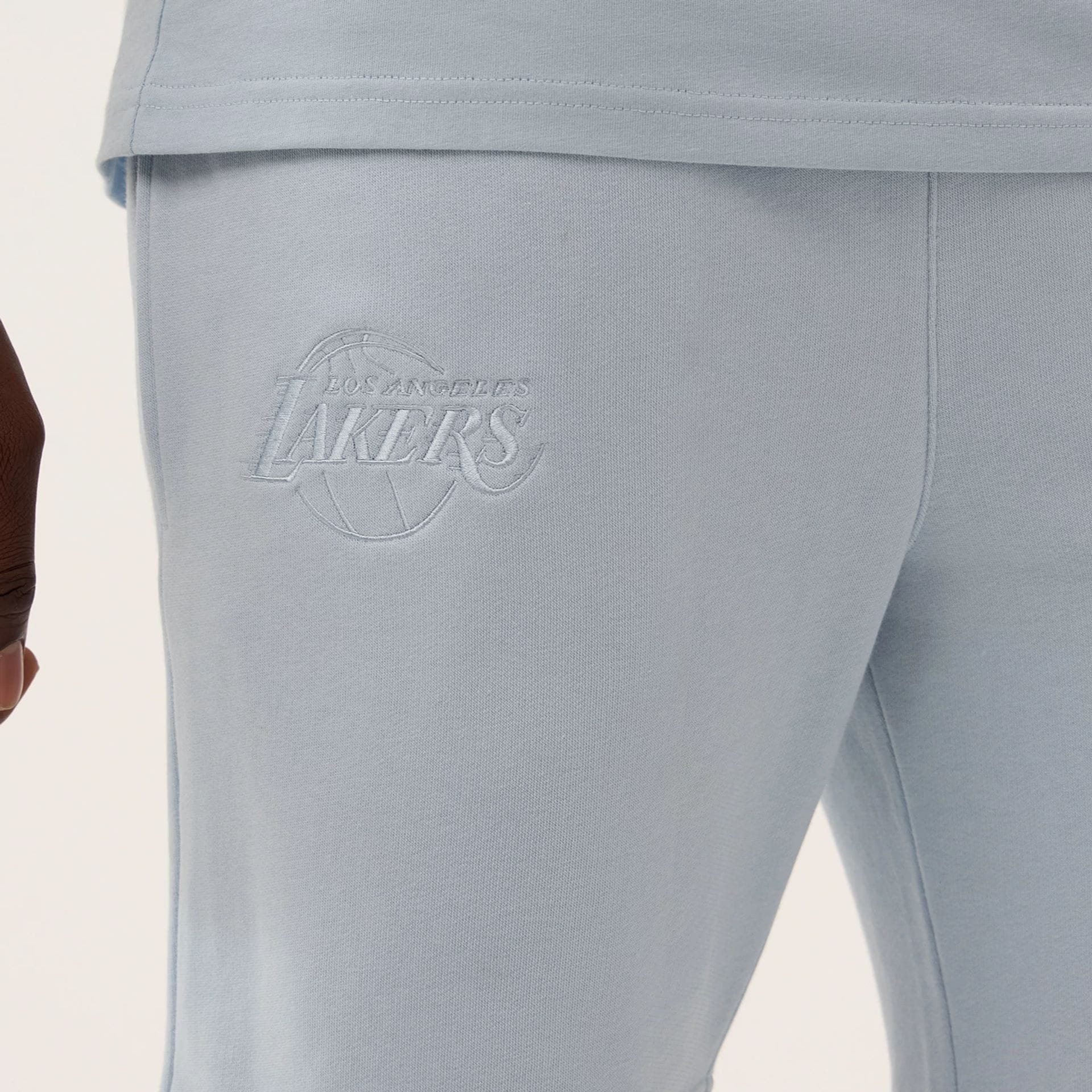 LA Lakers NBA League Essential Pastel Blue Shorts-kentox