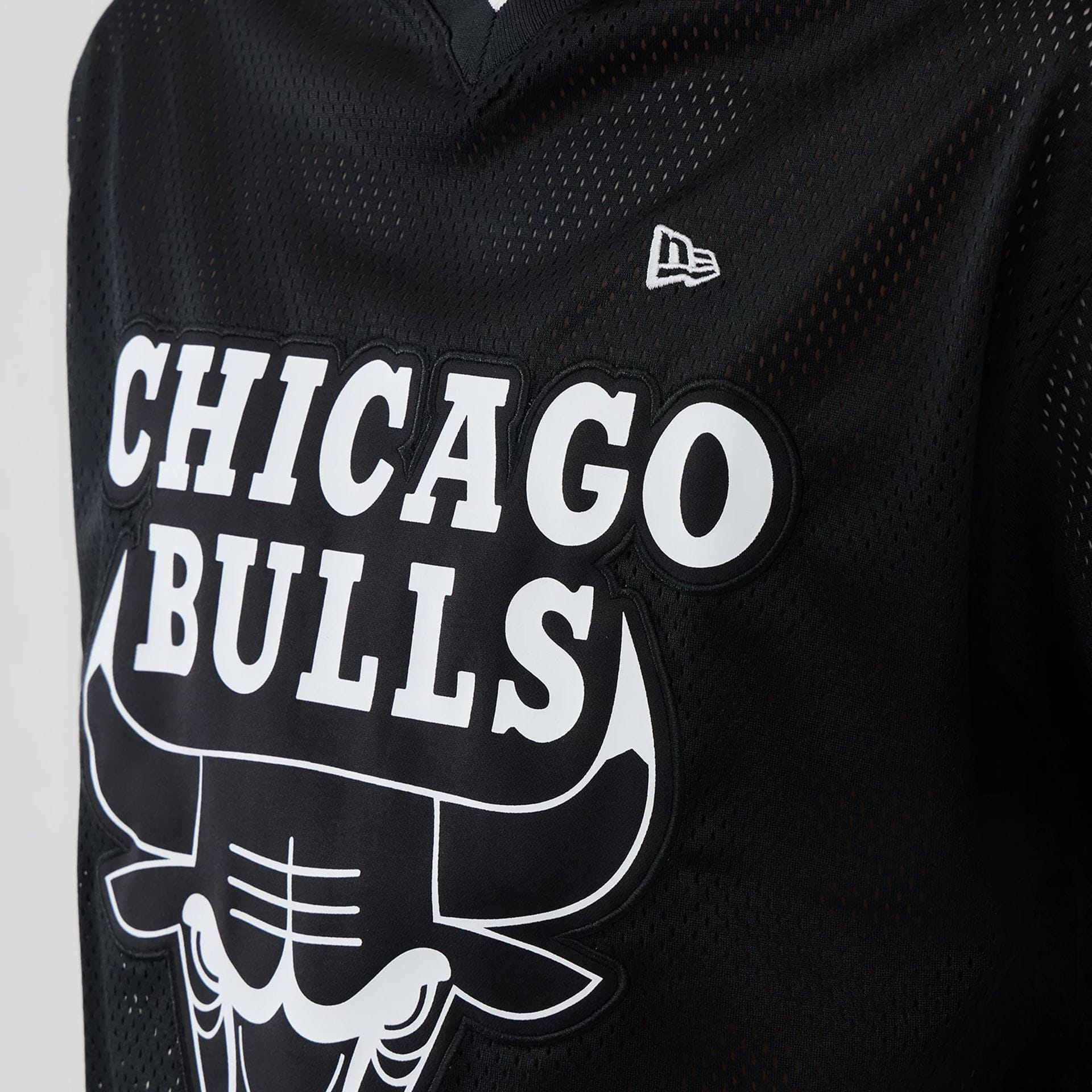Chicago Bulls NBA Mesh Black Oversized T-Shirt-kentox