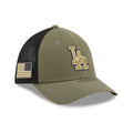 LA Dodgers MLB Armed Forces Day 2026 Green 39THIRTY M-Crown Stretch Fit Cap-kentox