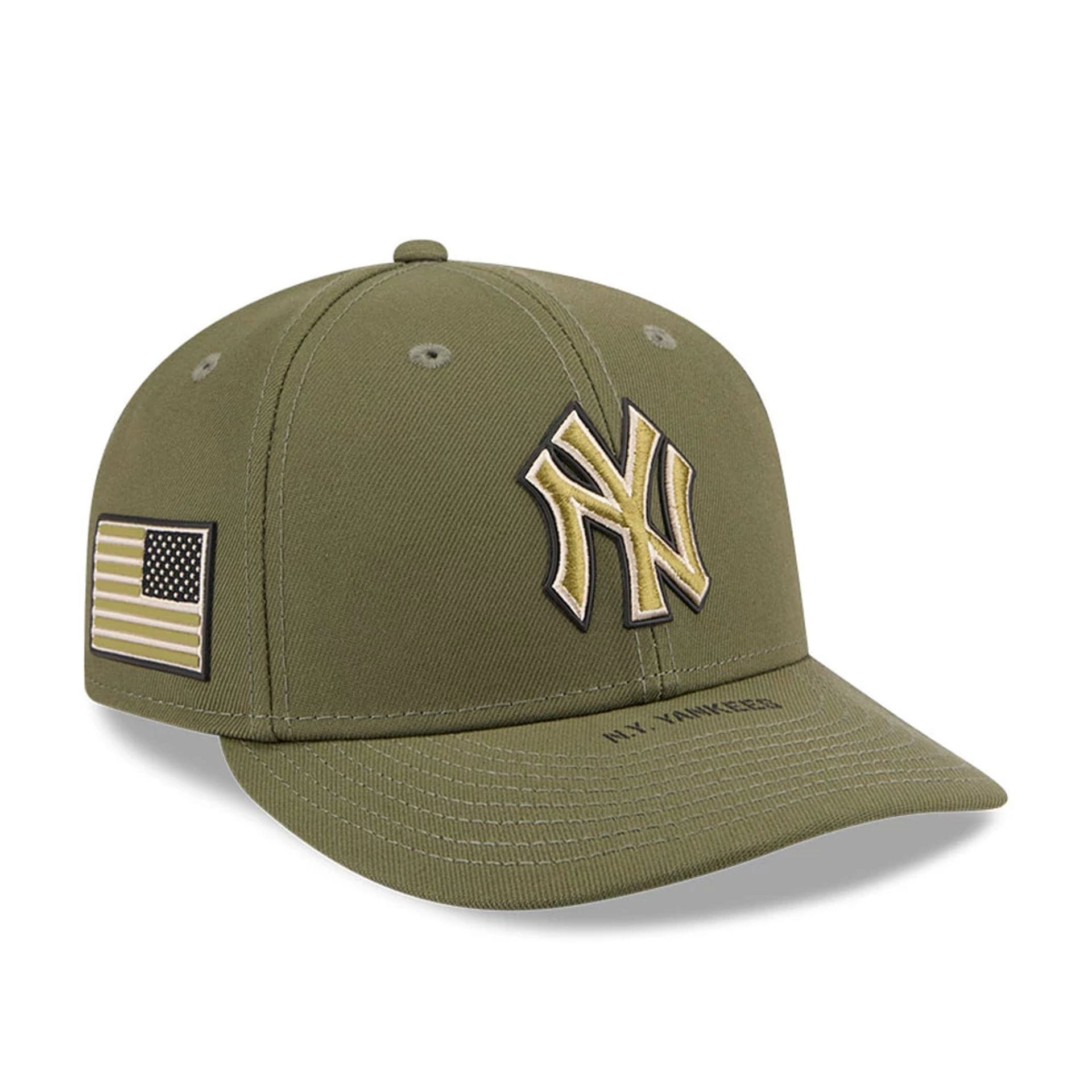 Yankees MLB Armed Forces Day 2026 Green Low Profile 59FIFTY Fitted Cap-kentox