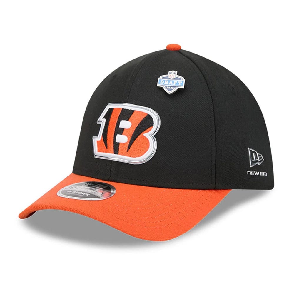 Cincinnati Bengals NFL Draft 2026 Black 39THIRTY M-Crown Stretch Fit Cap-kentox