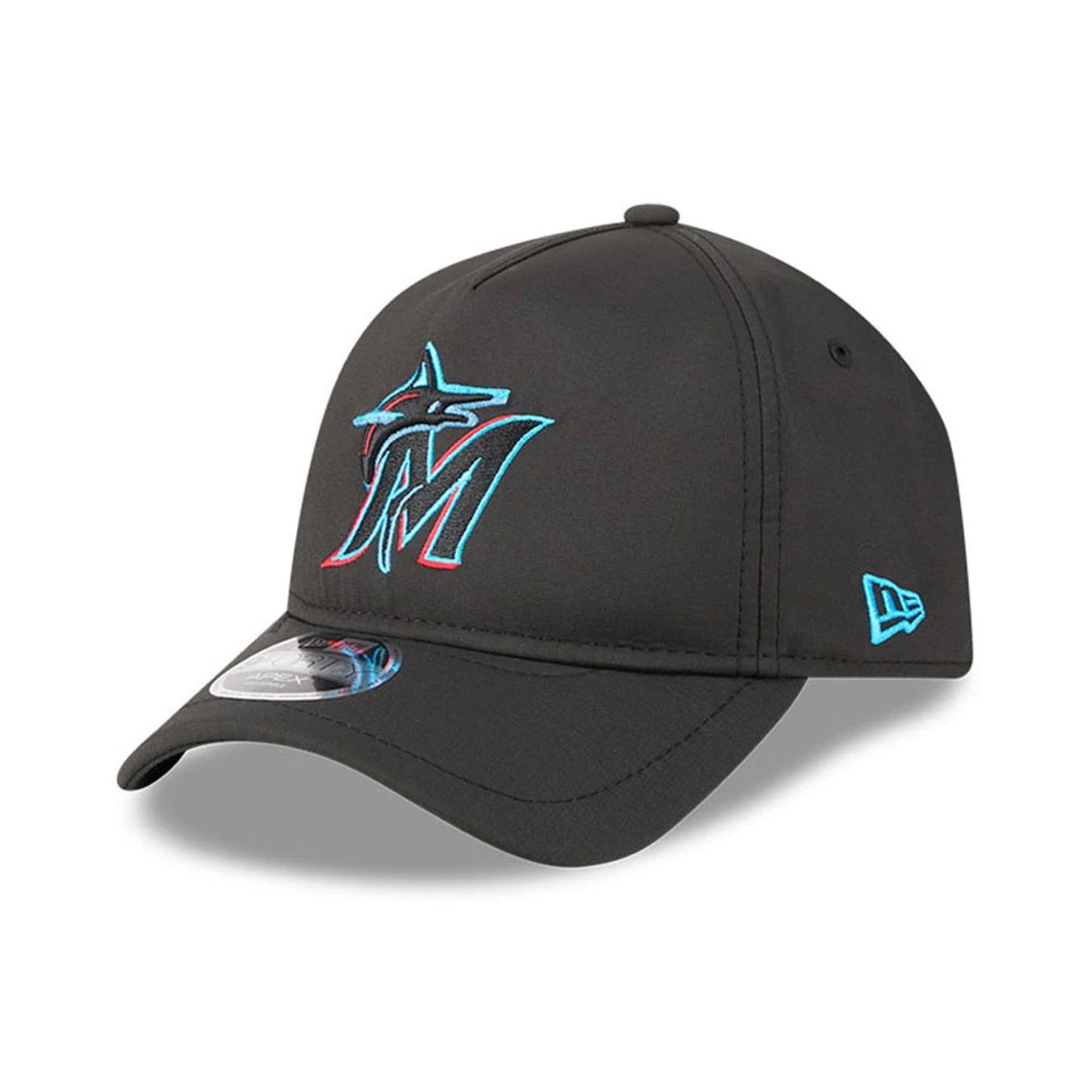 Miami Marlins MLB Quickstrike Black 9FORTY Apex Adjustable Cap-kentox