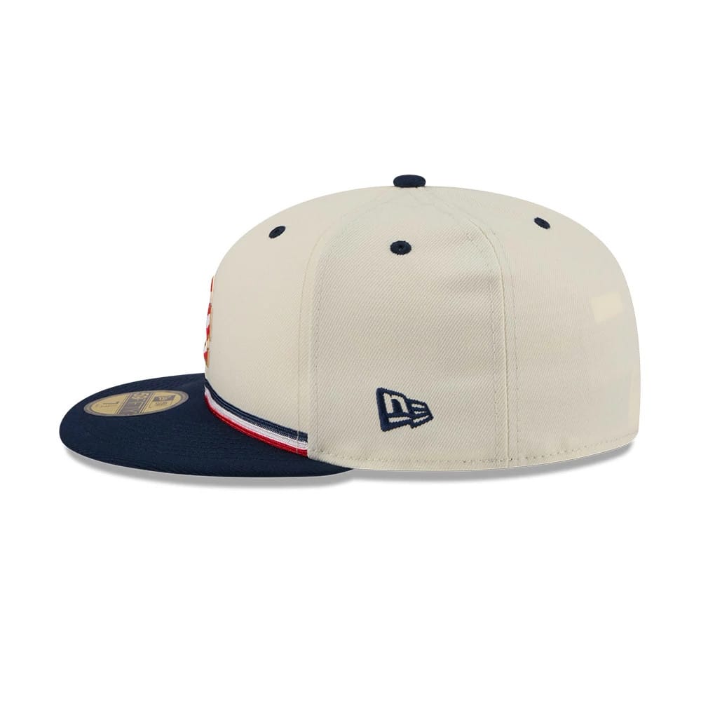 LA Dodgers MLB 4th Of July 2026 Cream 59FIFTY Fitted Cap-kentox
