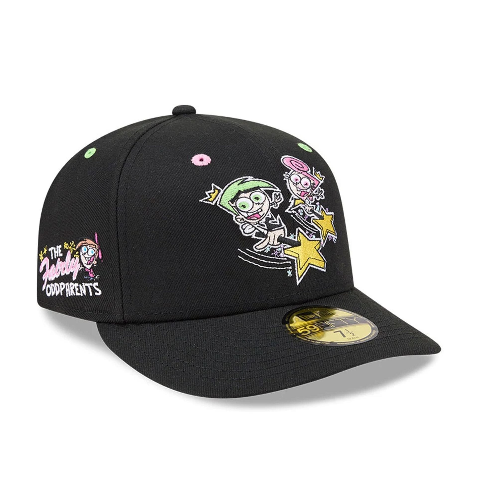 Nickelodeon Fairly Oddparents Black 59FIFTY Fitted Cap-kentox