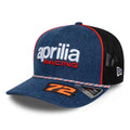 Aprilia Replica Marco Bezzecchi Austin Race Special Blue 9SEVENTY Stretch Snap Adjustable Cap-kentox