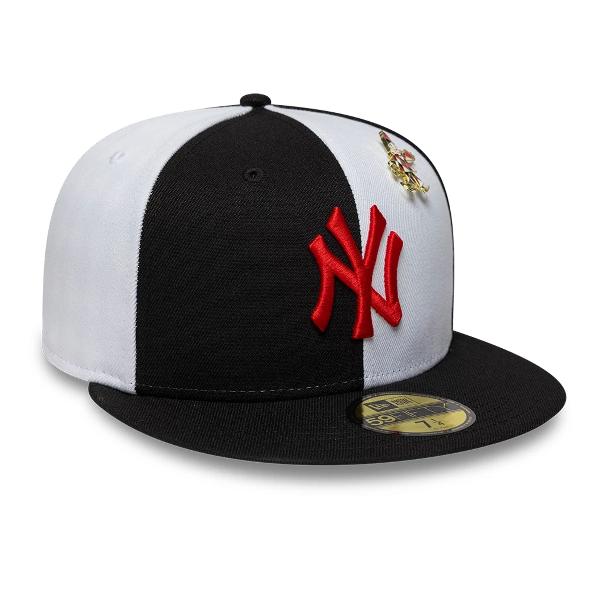 New York Yankees MLB Pinwheel Black 59FIFTY Fitted Cap-kentox