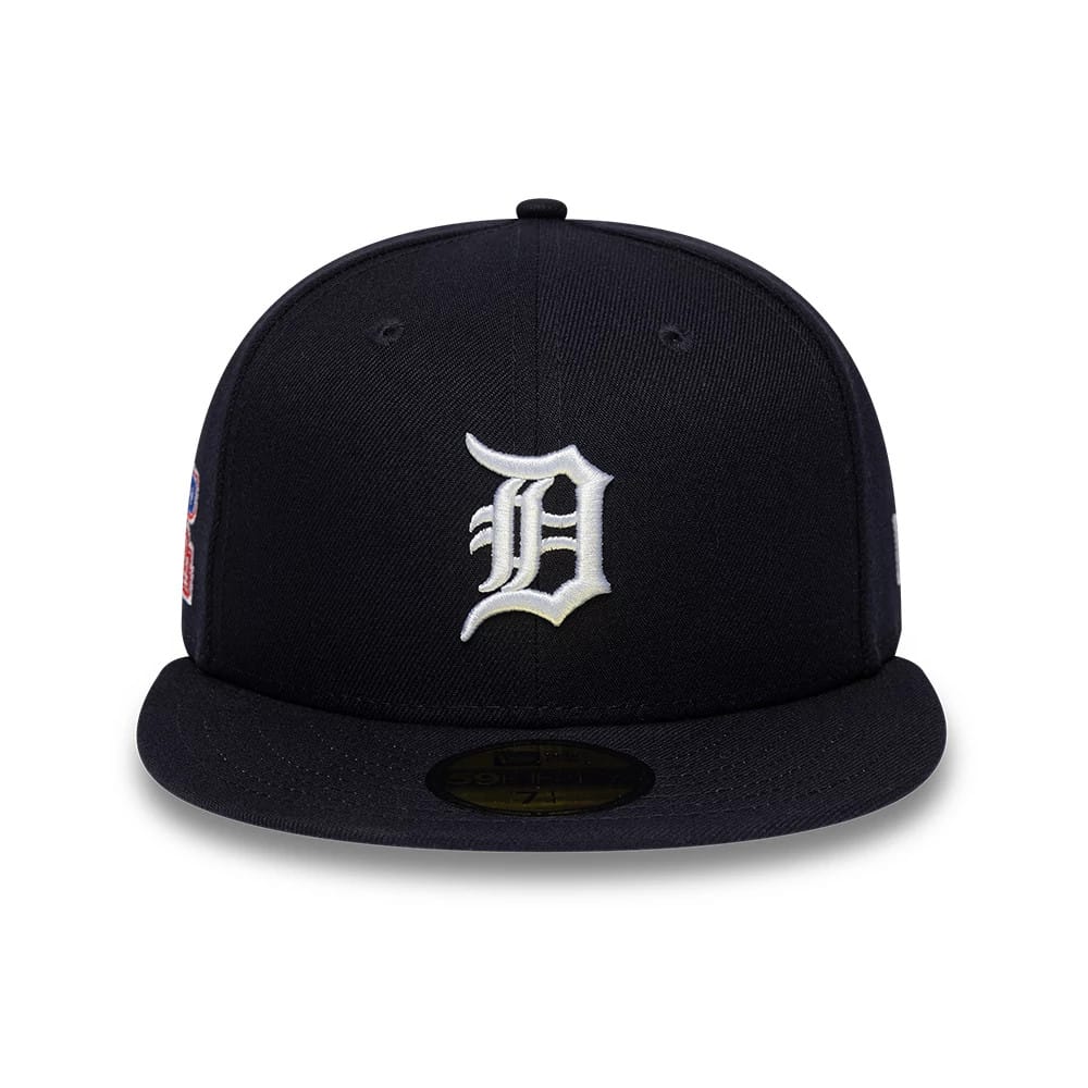 Detroit Tigers MLB Sidepatch Satin Lined Navy 59FIFTY Fitted Cap-kentox