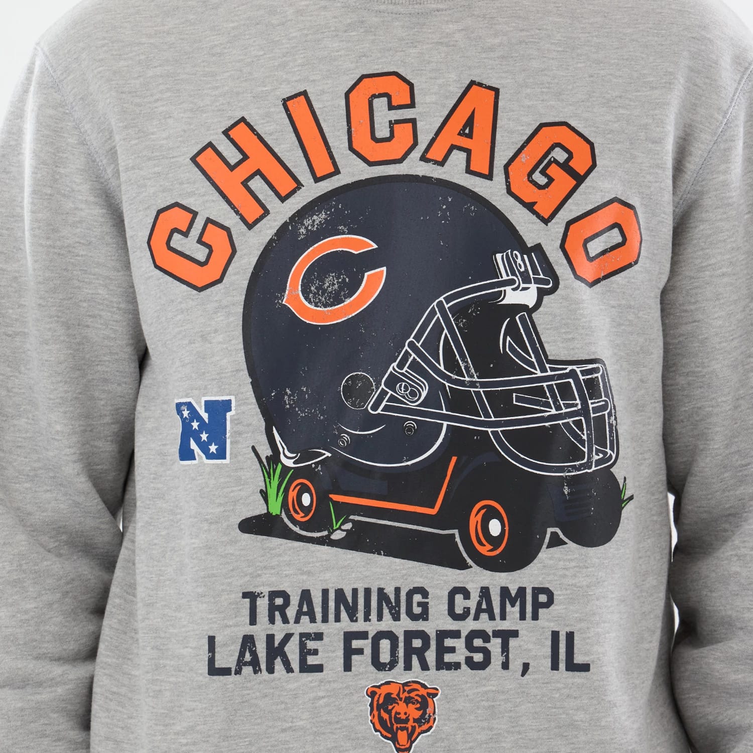 Chicago Bears NFL Training 2026 Grey Crew Neck Sweater-kentox