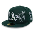 Athletics MLB Mythical Dark Green 59FIFTY Fitted Cap-kentox