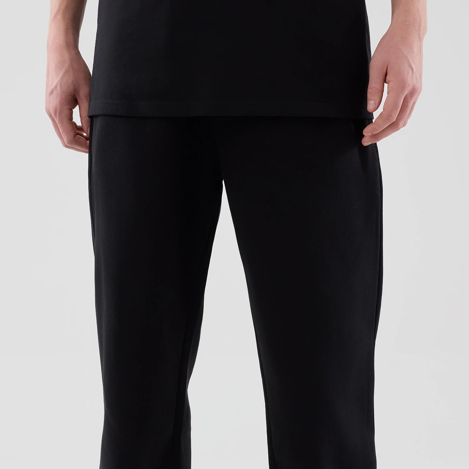 New Era Tech Black Straight Leg Joggers-kentox