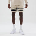 New York Yankees MLB Light Beige Oversized Mesh Shorts-kentox