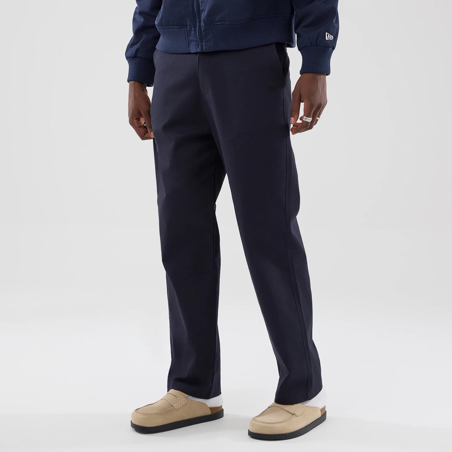 New Era Navy Chino Trousers-kentox