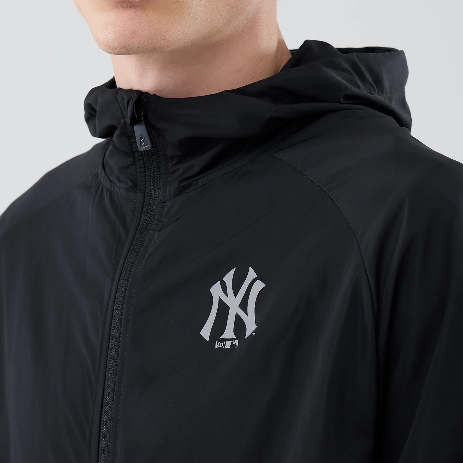New York Yankees MLB Core Plus Windbreaker Black Jacket-kentox