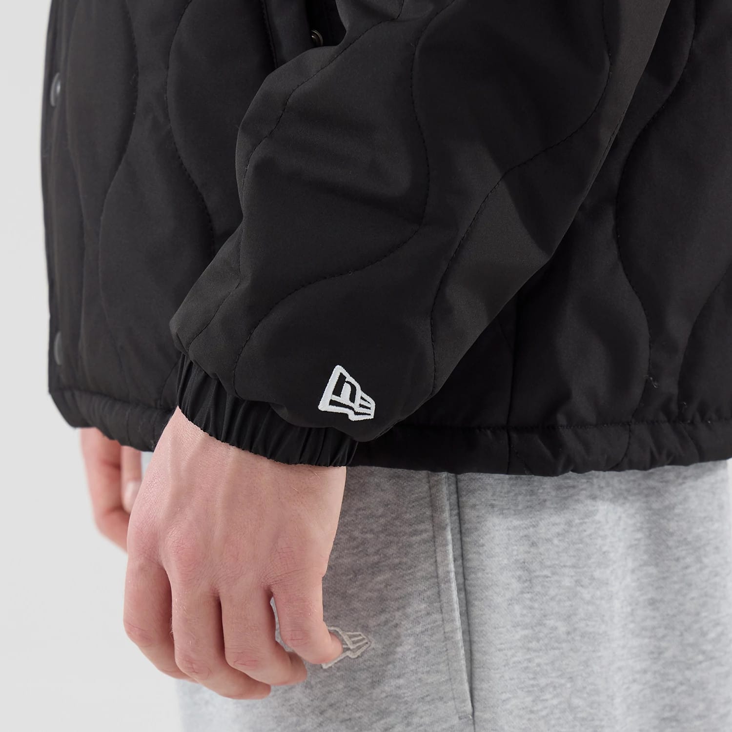 New Era Quilted Coaches Black Jacket-kentox
