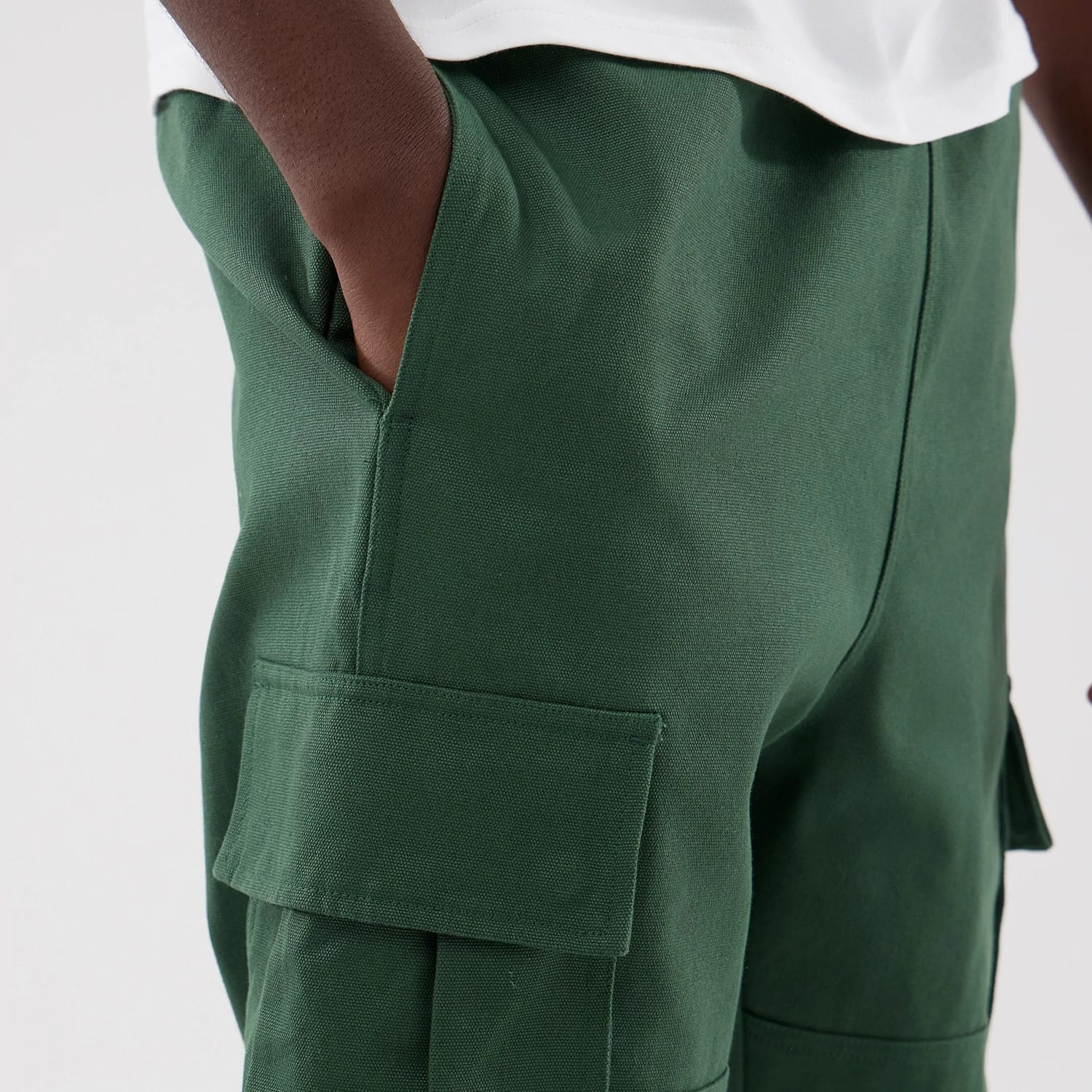 New Era Dark Green Cargo Trousers-kentox
