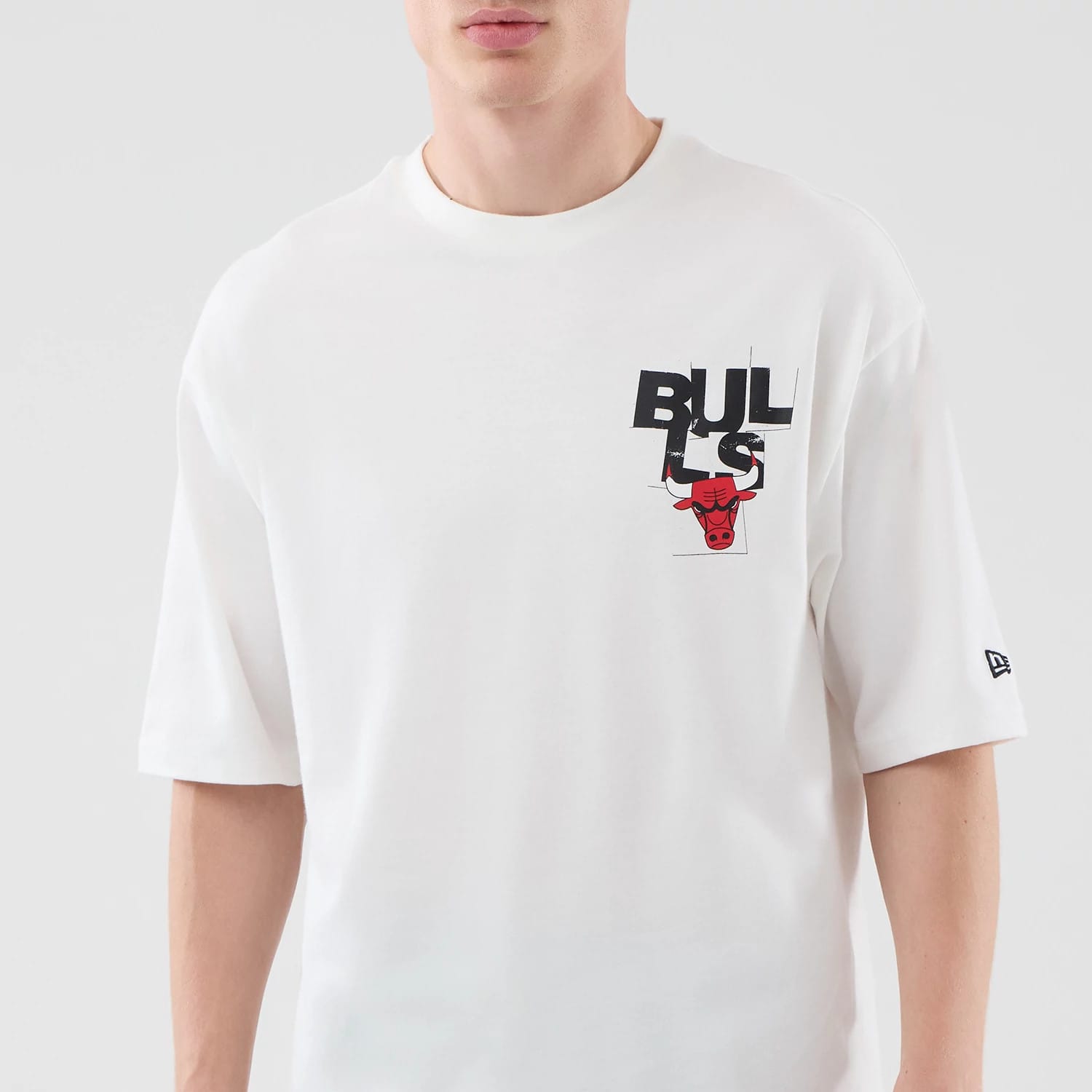 Chicago Bulls NBA Player Graphic White Oversized T-Shirt-kentox