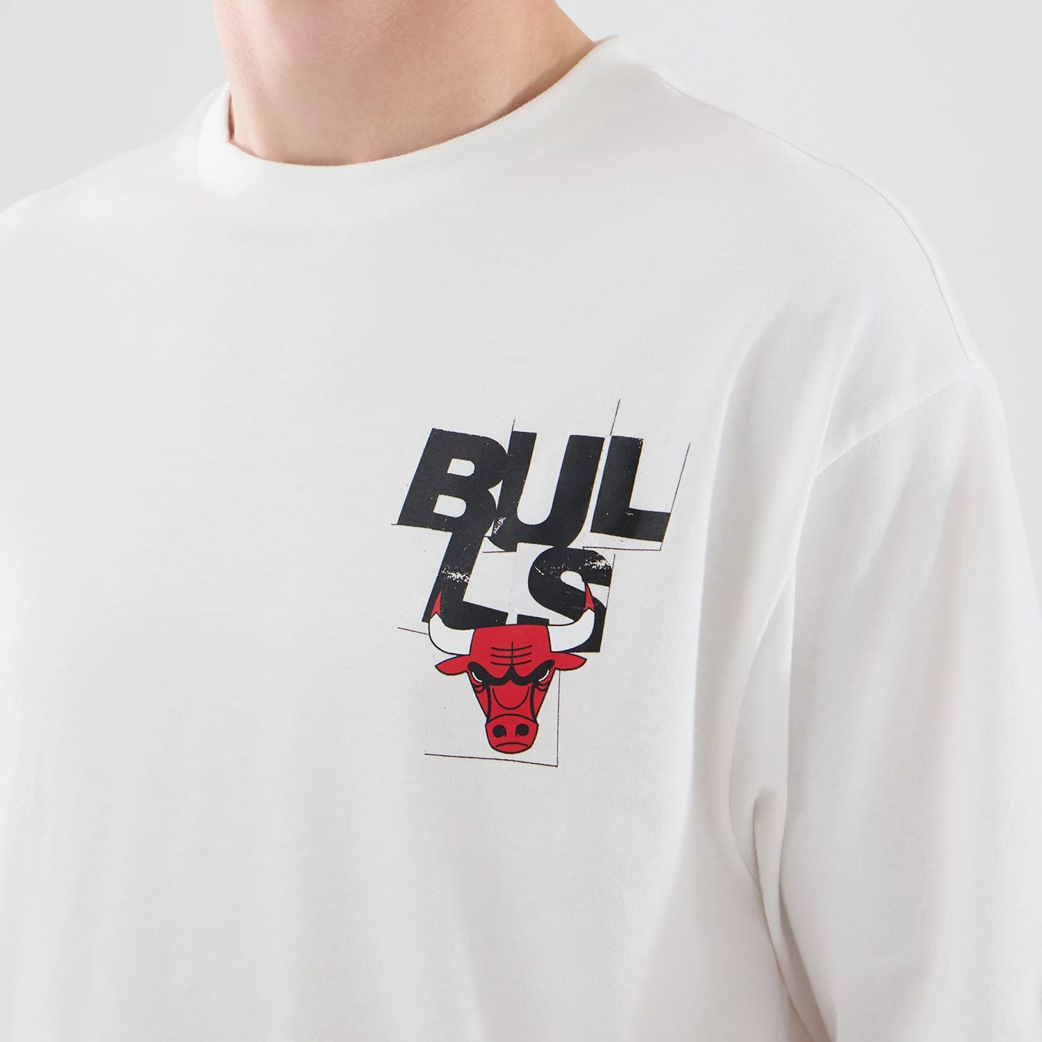 Chicago Bulls NBA Player Graphic White Oversized T-Shirt-kentox