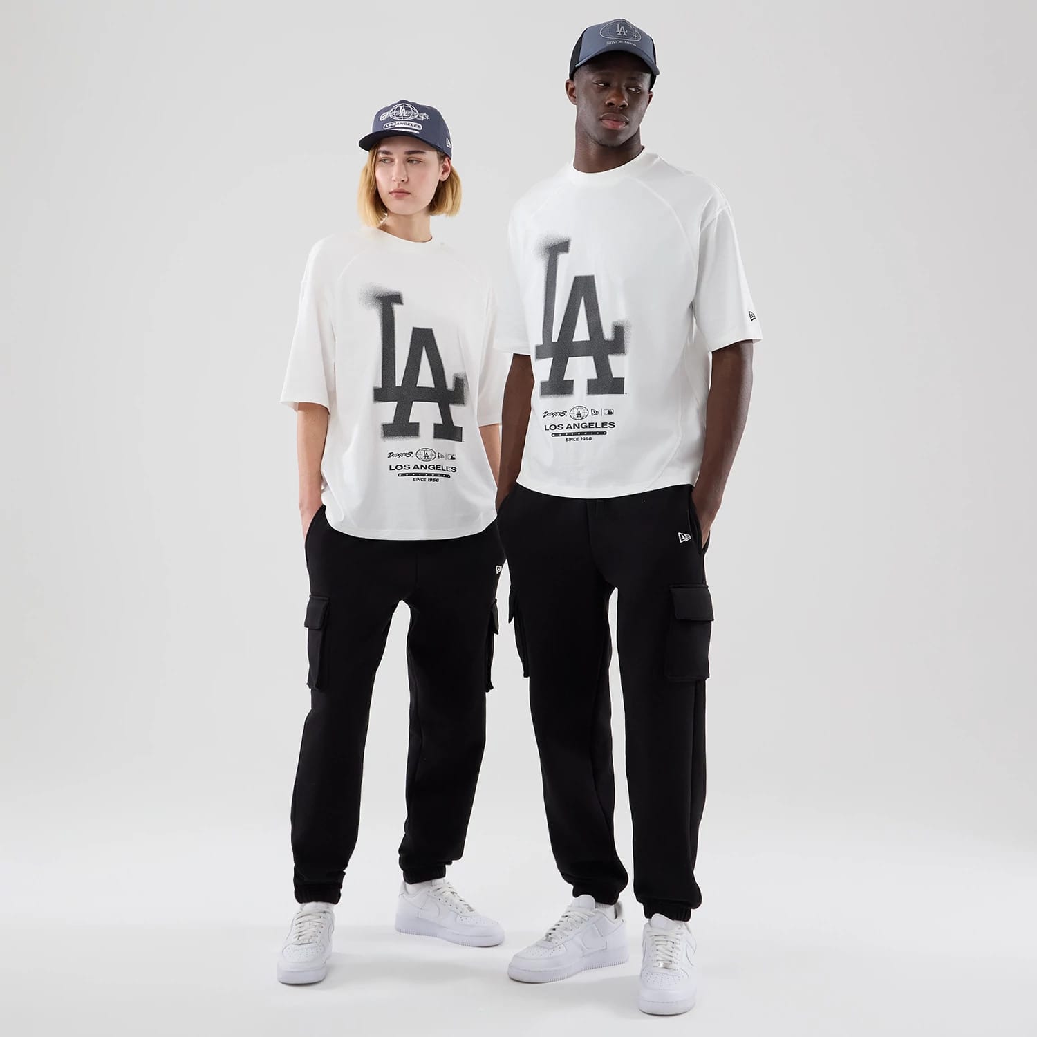 LA Dodgers MLB Graphic White Boxy T-Shirt-kentox