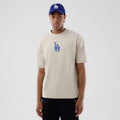 LA Dodgers MLB Food Graphic Cream Oversized T-Shirt-kentox