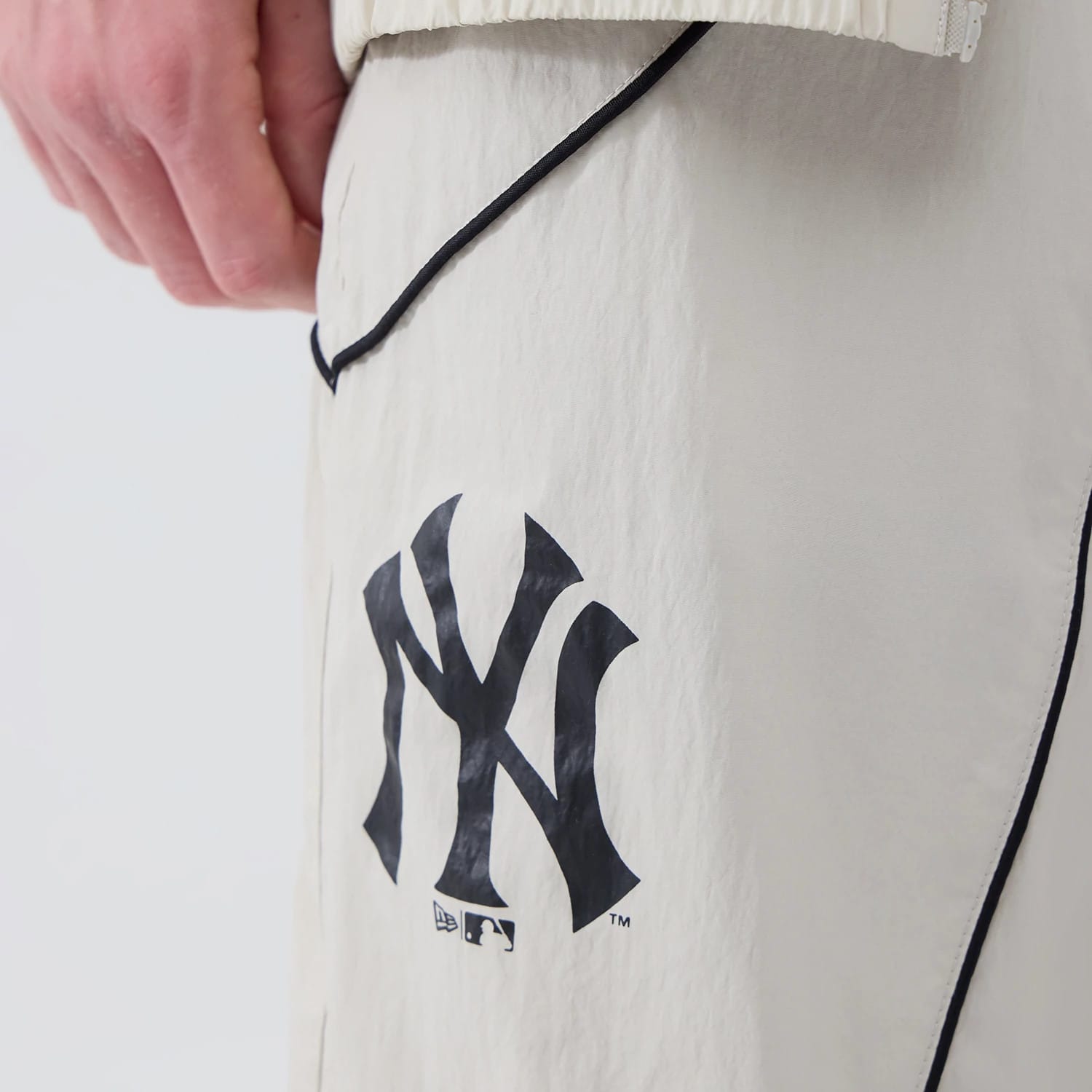 New York Yankees MLB Piping Track Cream Track Pants-kentox