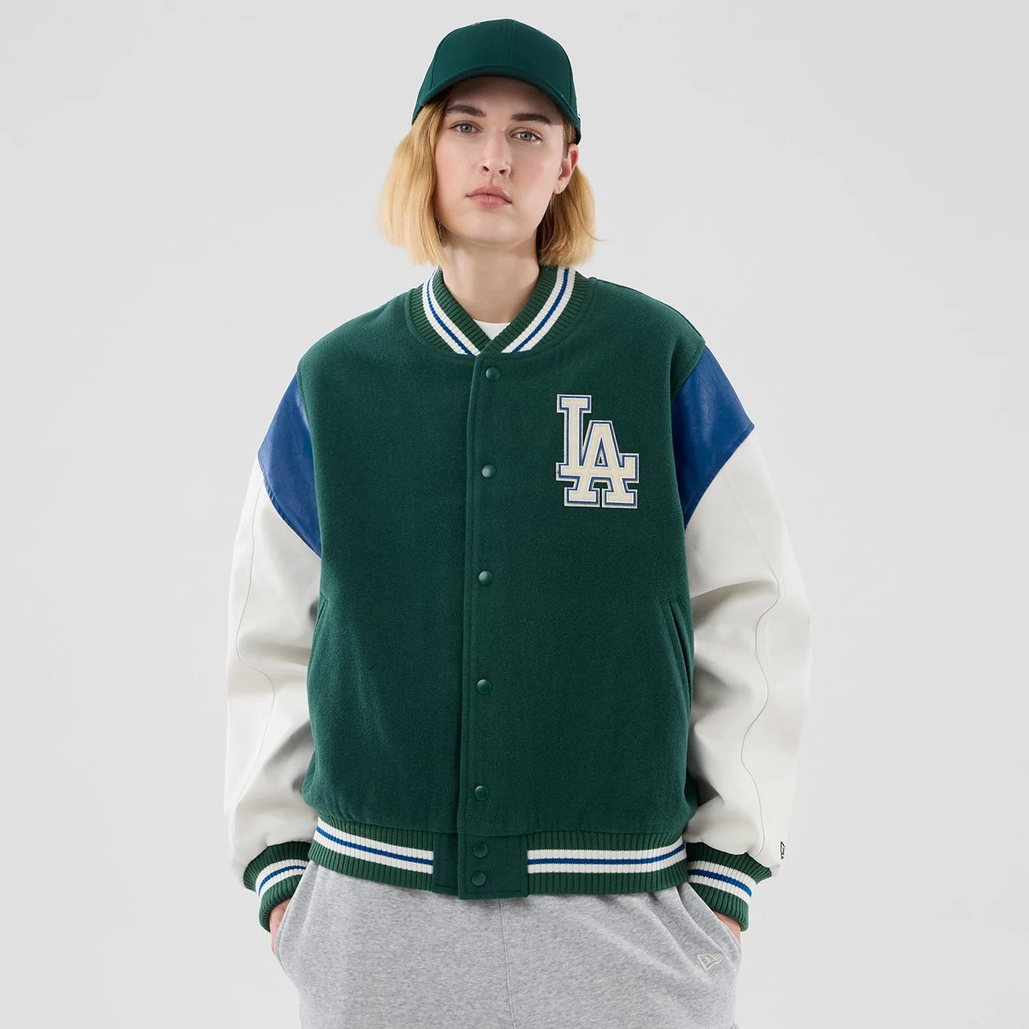 LA Dodgers MLB Varsity Dark Green Jacket-kentox