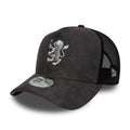 Aston Villa FC Faux Suede Dark Grey 9FORTY E-Frame Trucker Adjustable Cap-kentox