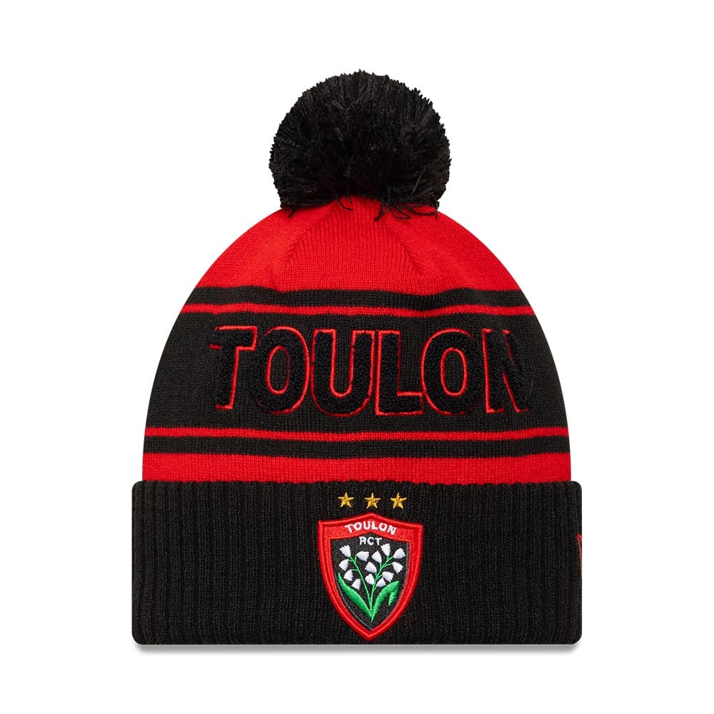 Rugby Club Toulon Black Cuff Knit Beanie Hat-kentox