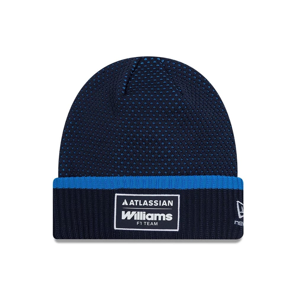 Williams Team Navy Cuff Knit Beanie Hat-kentox