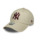 New York Yankees Womens MLB League Essential Cream 9FORTY Adjustable Cap-kentox